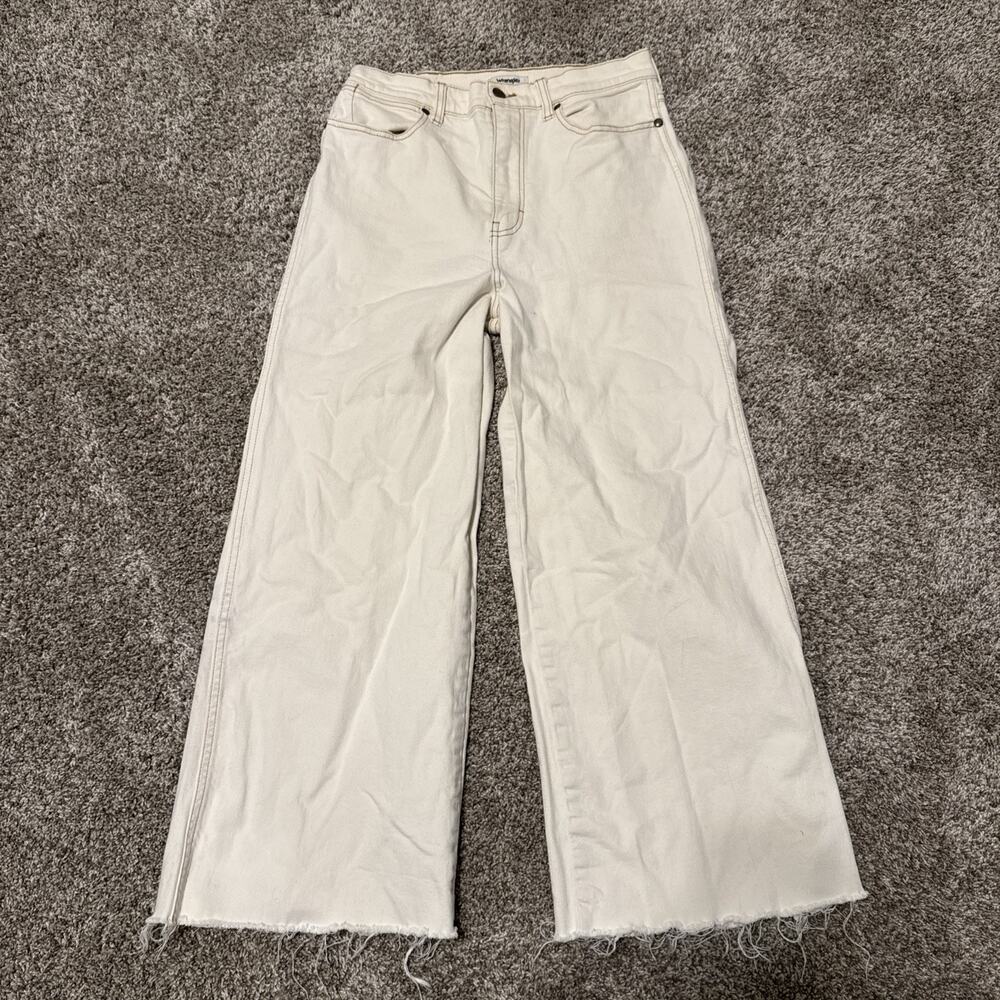 Wrangler Worldwide Wide Leg High Rise Western Denim Jeans Size 29 - Cropped